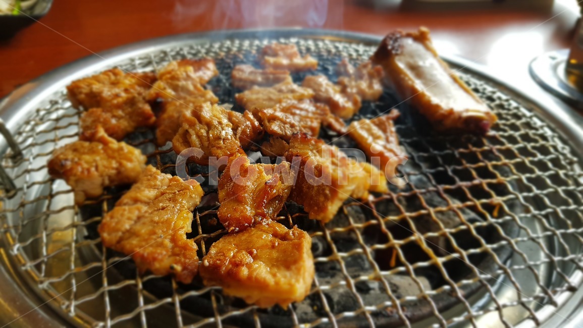 돼지갈비,고기,숯불갈비,고깃집,불판