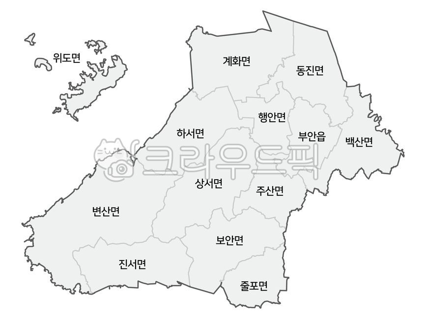 Buangun map,map korea,Buan Map,Buangun,Buangun administrative map,map of korea,Buan