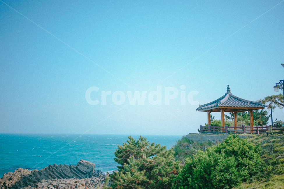주상절리,바다,하늘,자연,정자,감성,색감,자연,풍경,nature,landscape,한국자연풍경,한국자연경관,korea nature landscape