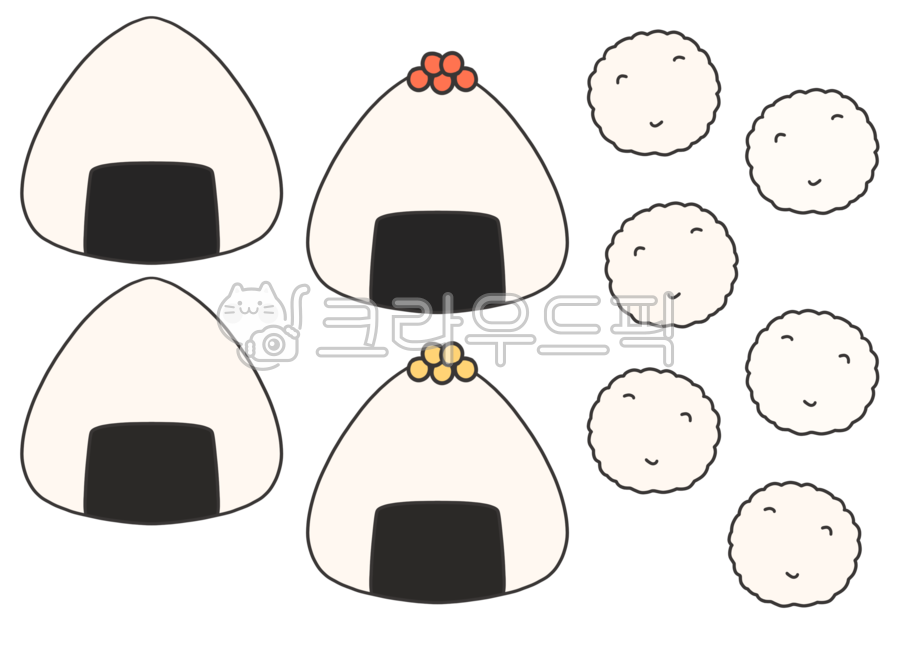 rice balls,kimbap,lunch box illustration,lunch box,Triangle Gimbap