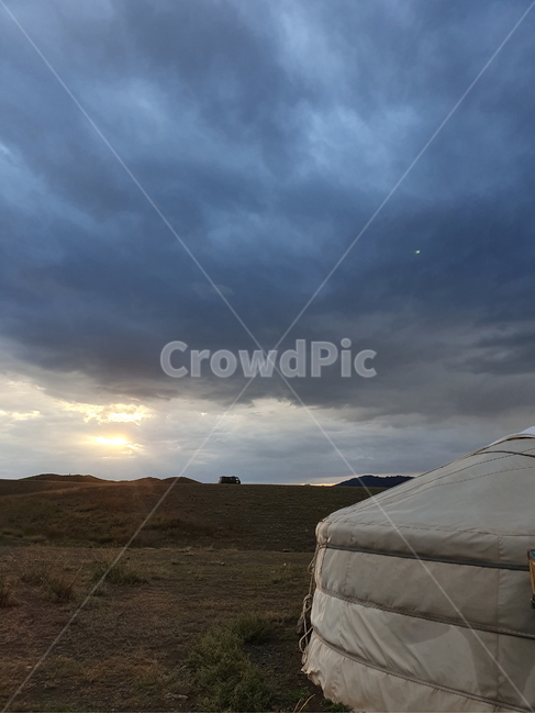 몽골,자연,mongol,nature,게르,ger,구름,흐림
