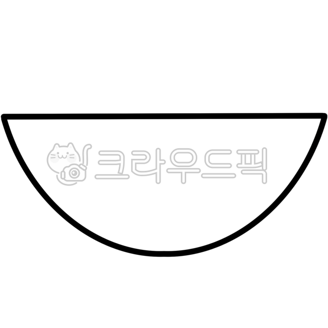 반원,원,반원일러스트,반원도안,곡선,둥근