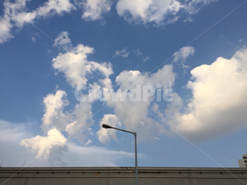 구름,파란하늘,가로등,푸른하늘,솜사탕,자연,풍경,nature,landscape,outdoors,옥외,sky,하늘