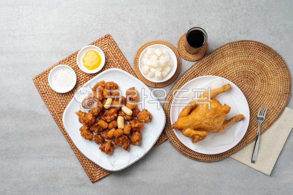 음식,식사,food,dish,옛날통닭,옛날치킨,치킨,닭강정,세트