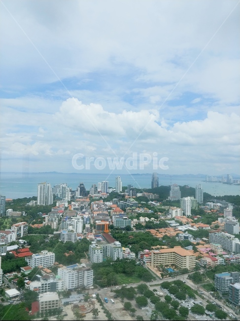 전경,태국,타워,구름,하늘,파타야,pattaya,thailand,바다,동남아,건물,도시,city,마을,자연,풍경,태국풍경,태국모습,태국마을