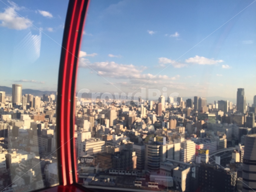 오사카,햅파이브,관람차,전망,일본,도시