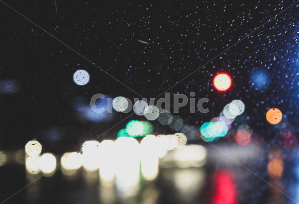 비,밤거리,도로,보케,불,감성,sensible,feeling,비,비오는날,rain,rainy