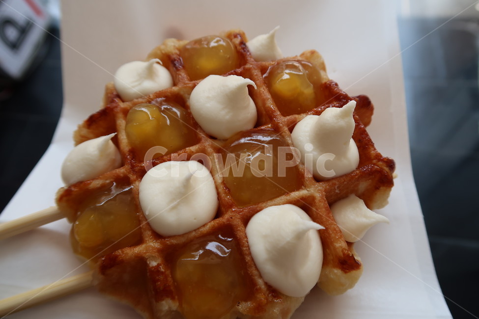 와플,디저트,크림,크림치즈,망고,빵,치즈,bread,dessert,waffle,sweet,mango,cheese,creamcheese,cream