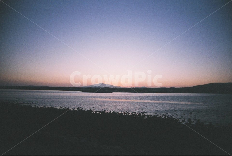 노을,바다,바닷가,해변,필름사진,필름카메라,그라데이션,하늘,자연,풍경,nature,landscape,제주도,jeju,jeju island,outdoors,옥외