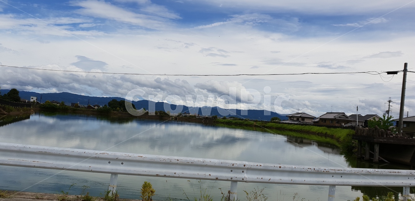 하늘,구름,호수,못,물,일본,거리,풍경,시골,마을,풍경,landscape,country,rural,town,해외,외국,세계,foreign,oversea,world