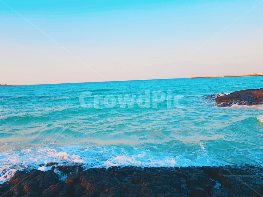 바다,해변,파도,섬,하늘