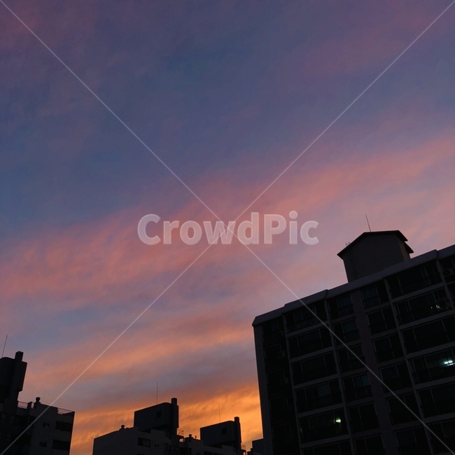하늘,노을,해질녘,sky,sunset