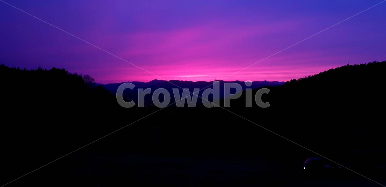 노을,해,sunset,풍경,자연,숲,보라빛