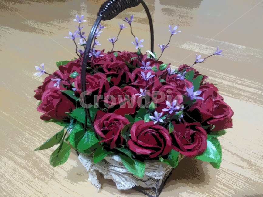 장미,꽃,꽃바구니,포스터,식물,기념일,축하,anniversary,congratulation,celebrate,celebration