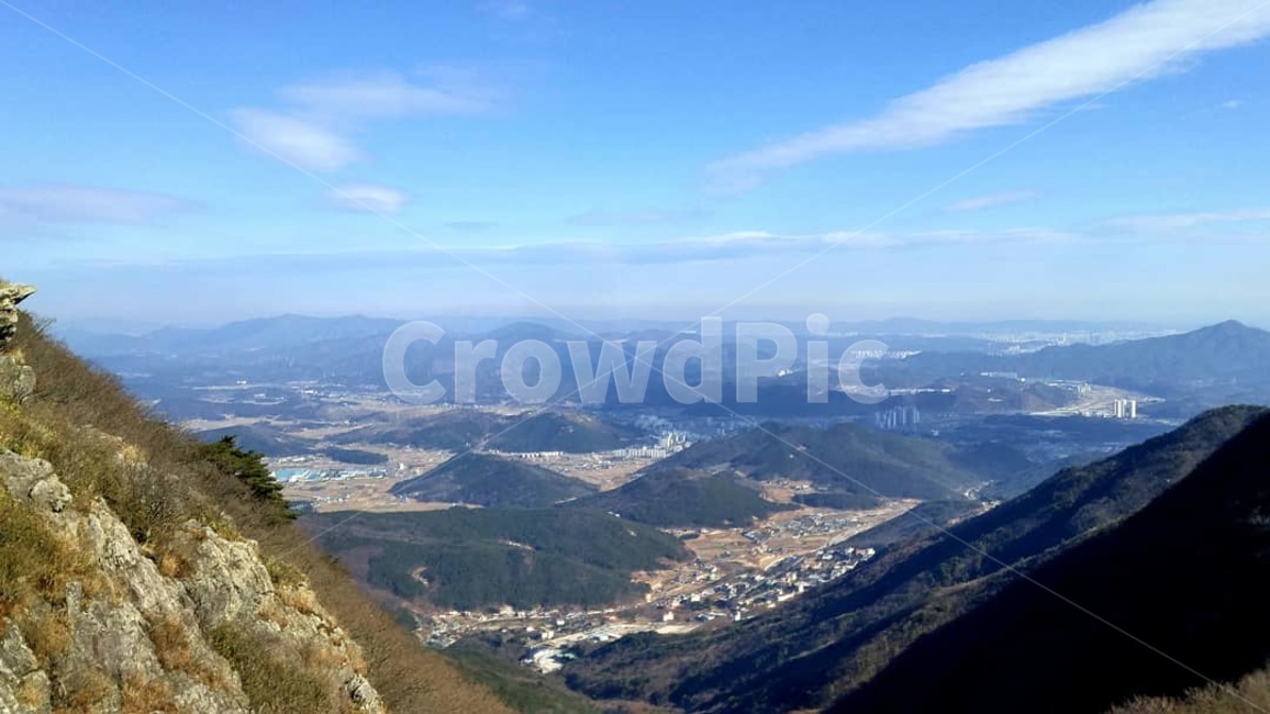 산,풍경,하늘,구름,자연,영남알프스