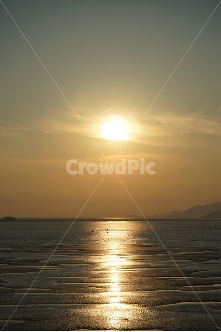 서해,낙조,갯벌,바다,고요함,sea,nature,sunset,glow,sundown,evening,horizon,수평선,태양,sun,자연,풍경,nature,landscape,sunlight,햇빛,light,빛,flare,플레어,outdoors,옥외