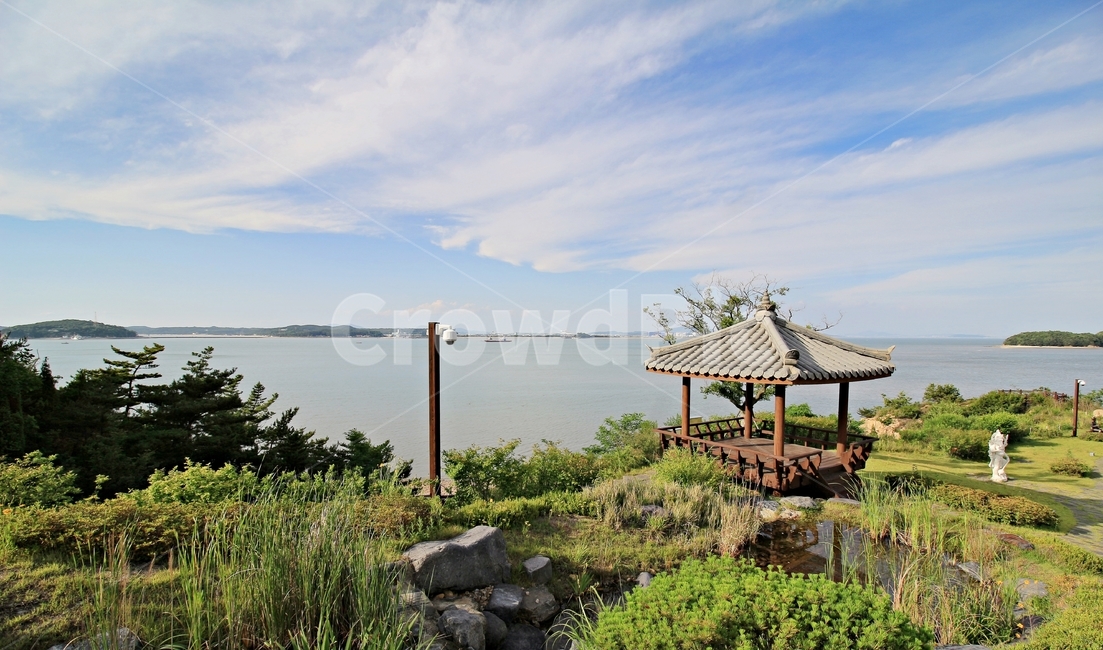 섬,정자,바다,하늘,구름,잔디,풍경,landscape,sea,해변,조형물,건물,경치,조망,경기도,자연,풍경,nature,landscape,한국자연풍경,한국자연경관,korea nature landscape