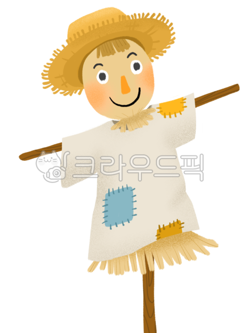 허수아비,논,허수아비일러스트,짚인형,인형,짚,시골,과수원,농촌,누더기