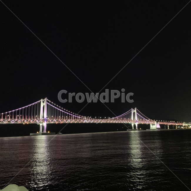 광안대교야경,광안리야경,광안대교풍경,바다밤풍경,광안리광안대교