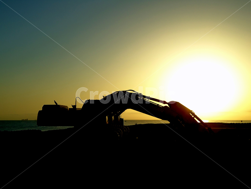 공사,현장,중장비,포크레인,실루엣,실루엣,그림자,silhouette,shadow,산업,industry,industrial
