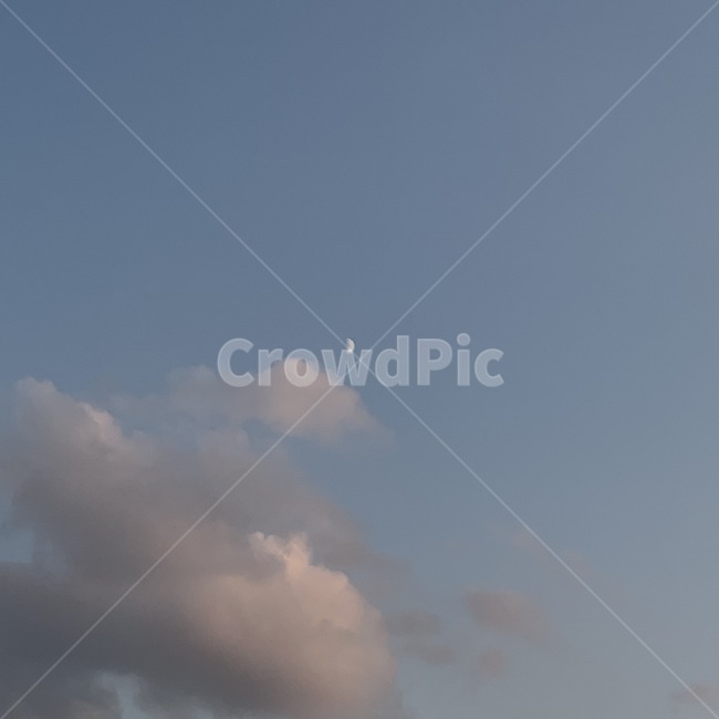 하늘,달,구름,sky,moon,cloud,반달,nature,자연,자연,풍경,nature,landscape