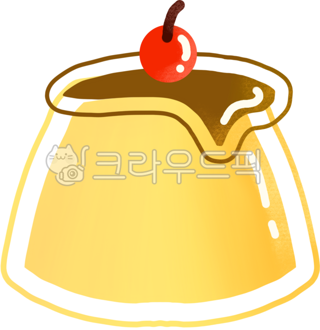일러스트,푸딩,푸드일러스트,귀여운,디저트,그림,손그림,puuding