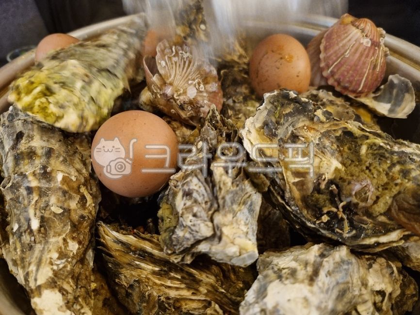 Seokhwajjim,Steamed oysters,Oyster dish,food