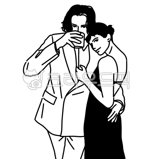 People illustration,couple,couple illustration,pose,line drawing,sauce,Fashion illustration,person,natural pose,lover illustration,design source