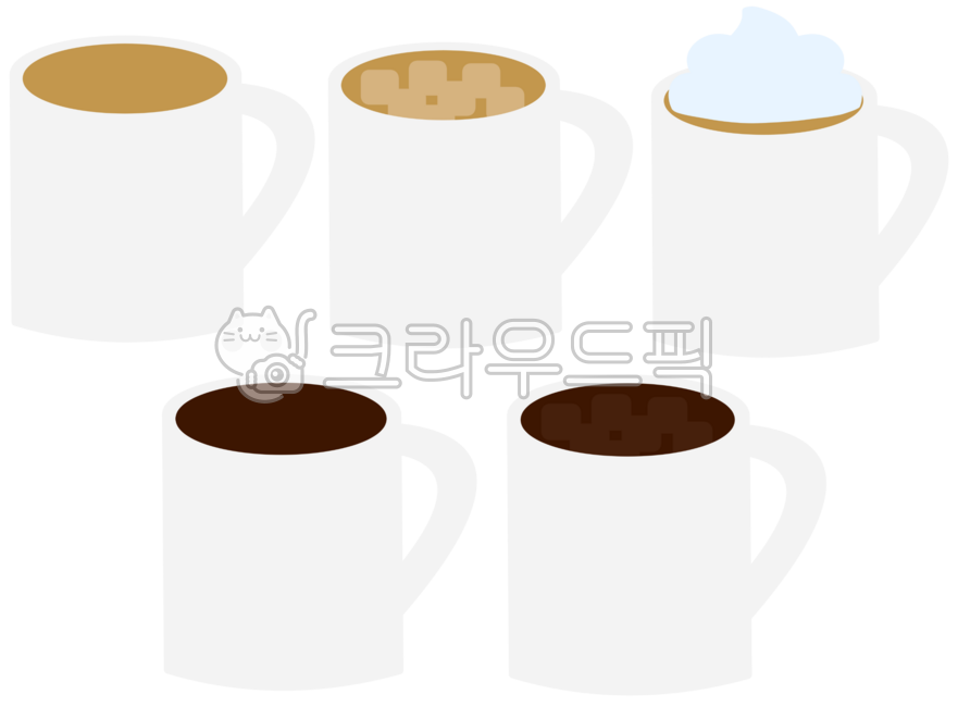 Coffee,latte,iced americano,ice,cafe,coffee cup,americano,vanilla latte,caramel macchiato,whipped cream,illustration,hand-drawn,design,simple,cute,coffee cup