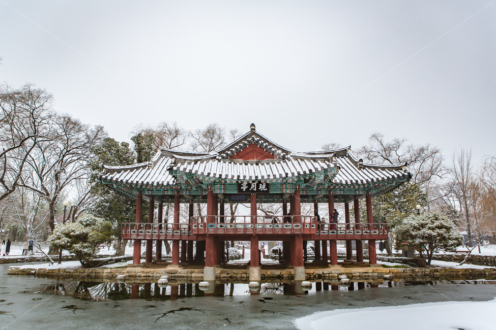 광한루,광한루원,완월정,눈,첫눈