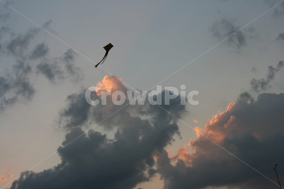 연,kite,하늘,구름,노을,sky,cloud