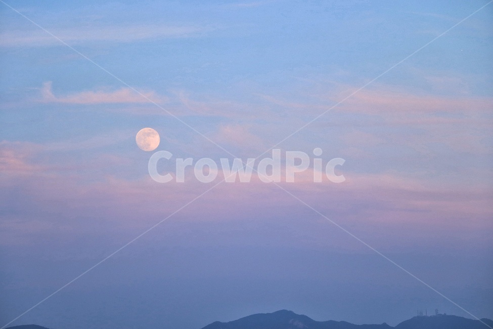 moon,달,하늘,산,풍경,자연,자연,풍경,nature,landscape,outdoors,옥외