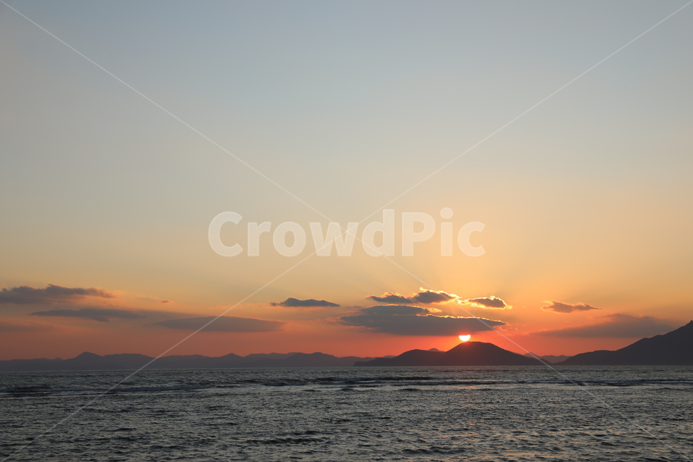 nature,자연,outdoors,노을,일몰,황혼,바다,하늘,구름,붉은노을