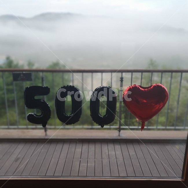 view,기념일,500일,풍선,아침,테라스,안개,foggy,fog,경주,블루원,프라이빗,리조트