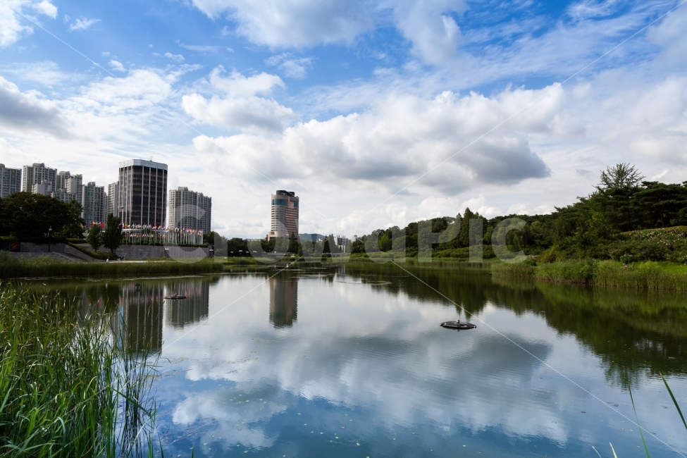 Olympic Park,Sky,88Park,Building,Bird,Summer,Grass,building,summer,cloud,spring,reflect,Sculpture,Seoul,grass,Tree,Korea Park,WoodenPillar,Korea,KoreaPark,architecture,sky,green,OlympicPark,reflection,bunting,tree,seoul,korea,nationality,Cloud,lake,88 Par