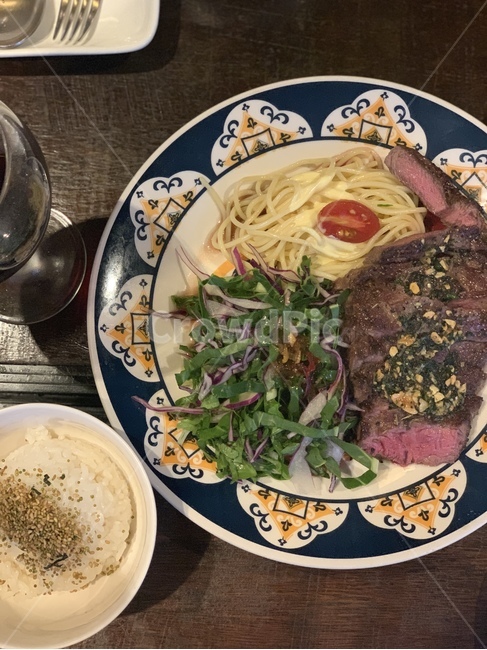 스테이크,파스타,저녁,디너,요리,음식,연출,감성,food,pasta