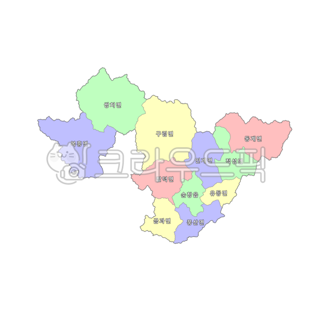 전라도,전라북도,전북,전북특별자치도,순창군,대한민국,우리나라,한국,행정구역,지도,행정구역지도,4색지도,파란색,노란색,빨간색,초록색,map