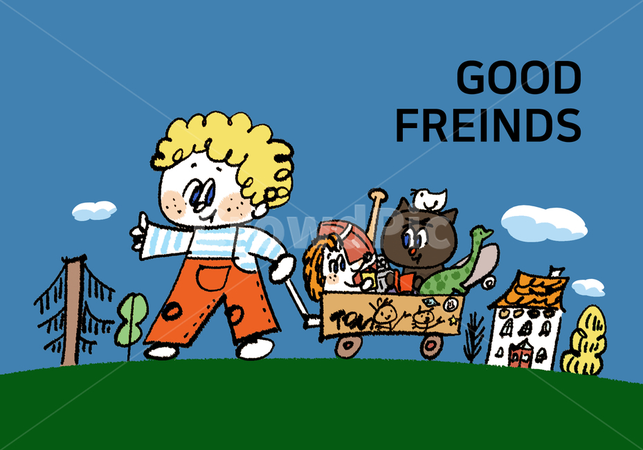 친구,동물,어린이,일러스트,illust,고양이,고슴도치,놀이,어린이,어린아이,child,children,kid,그래픽,일러스트레이션,graphic,illustration