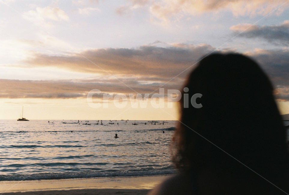 자연,nature,노을,sunset,뒷모습,바다,해변,ocean,beach,구름