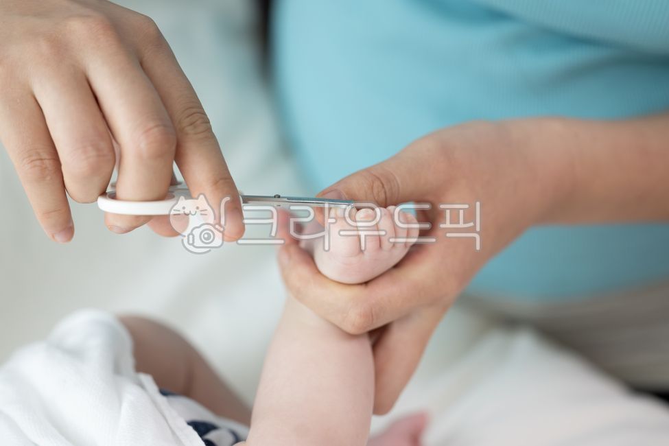 신생아,가족,발톱,깍기,발톱깍기,발가락,자르는,가위,작은,엄마,잡고있는,아기,귀여운,영아,모성애,부모,사랑,행복,가정,출산,육아,돌봄,유아,피부,남자,따뜻한,신체,케어,동양인,한국인,집,실내,거실,방,안방,침실,한국