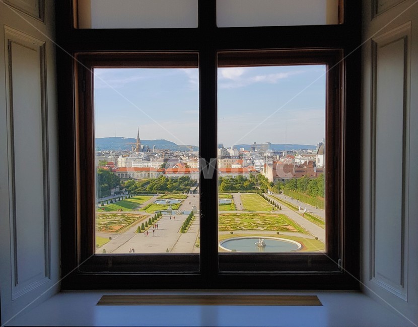 벨베데레궁전,전망,창문,그림자,frame,오스트리아,해외,유럽,비엔나,foreign,window,belvedere,정원,garden,austria,vienna