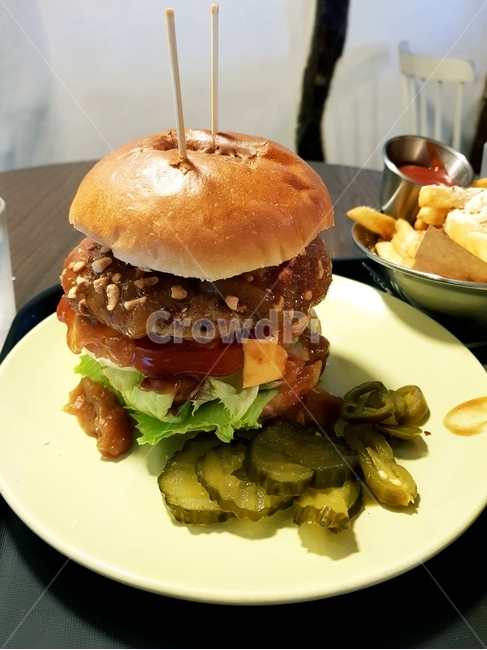 햄버거,수제버거,패스트푸드,hamburger,음식,피클