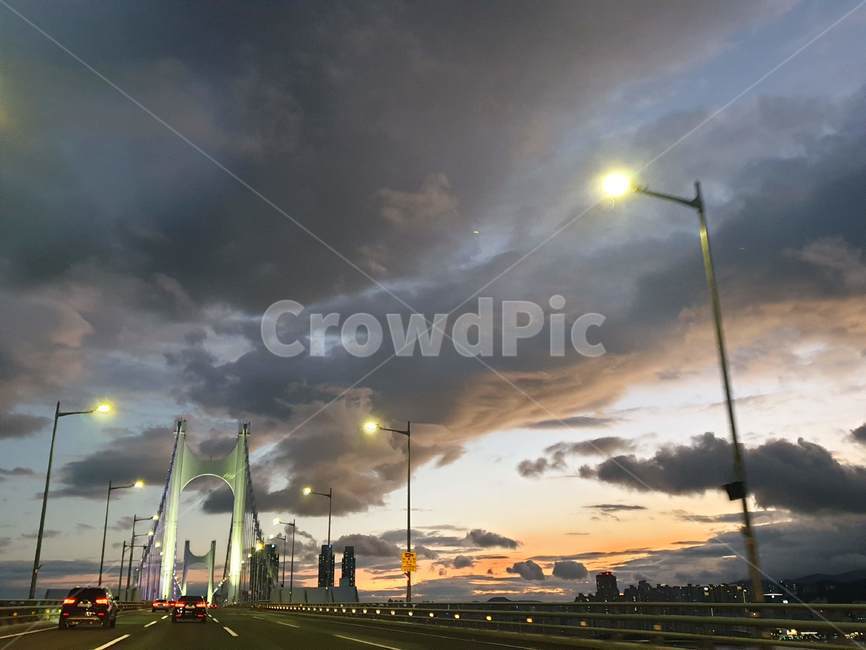 nature,자연,road,도로,weather,날씨,하늘,노을,해질녘,구름