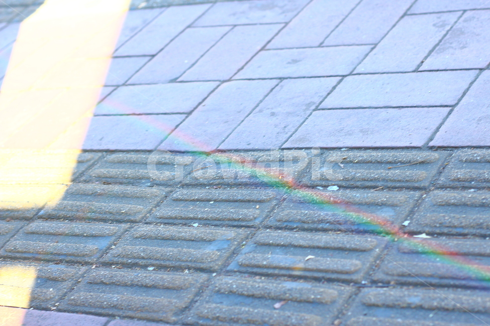 무지개,도로,보도,빛,rainbow,prism,street