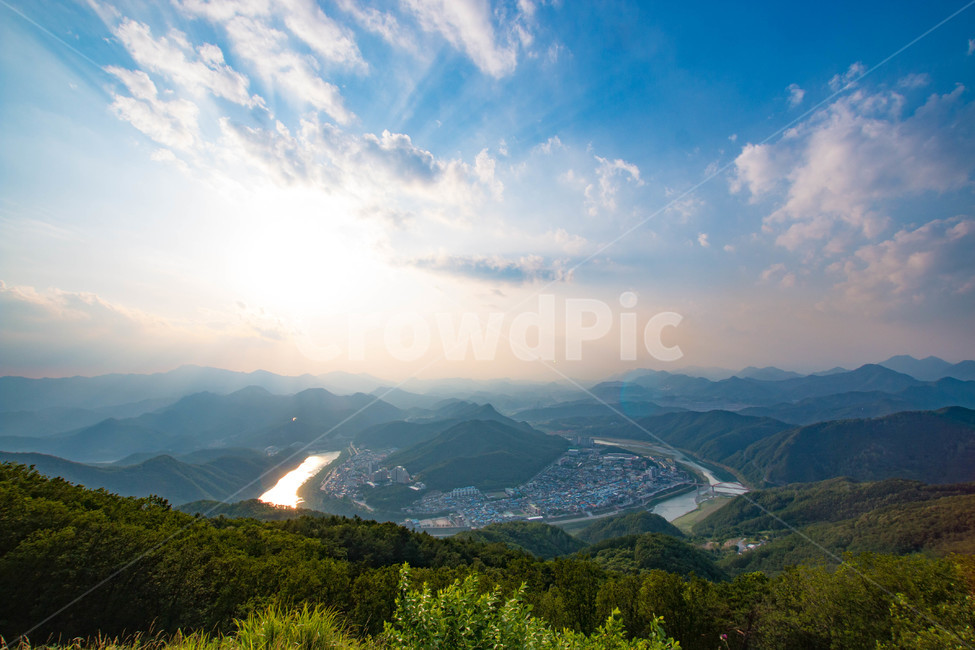 하늘,패러글라이딩,단양,일몰,정상,구름,자연,풍경,nature,landscape,한국자연풍경,한국자연경관,korea nature landscape,outdoors,옥외,mountain range,산맥,mountain,산