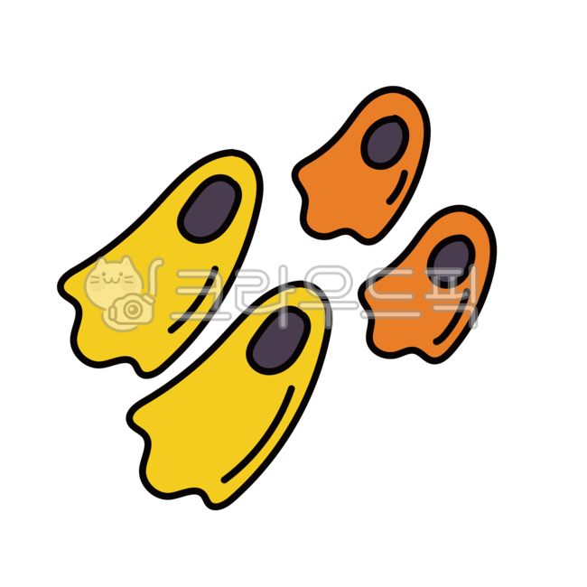 swimming,수영,수영준비물,실내수영,수영일러스트,flippers,오리발png,실내수영오리발,롱핀,숏핀