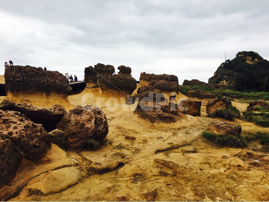 대만,예류,야류,지질공원,돌,풍경,하늘,흐린날,비오는날,자연,풍경,nature,landscape,해외,외국,세계,foreign,oversea,world,세계자연풍경,해외자연풍경,외국자연풍경,world nature landscape,사람들,대중,군중,other people,crowd,promontory,곶