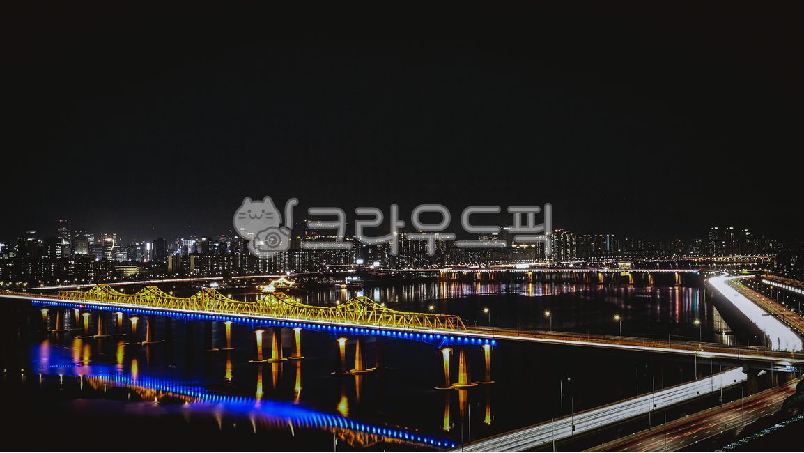 동호대교,한강밤,저녁한강,다리,야경