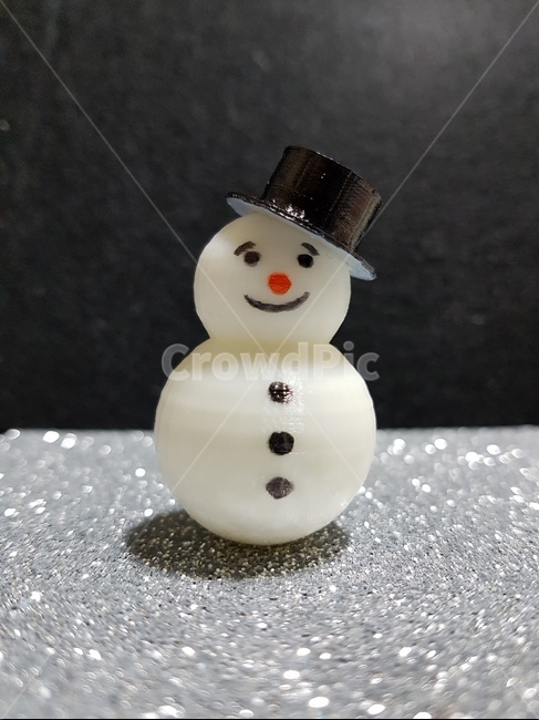 눈사람,3d프린터,모자쓴눈사람,겨울,snowman
