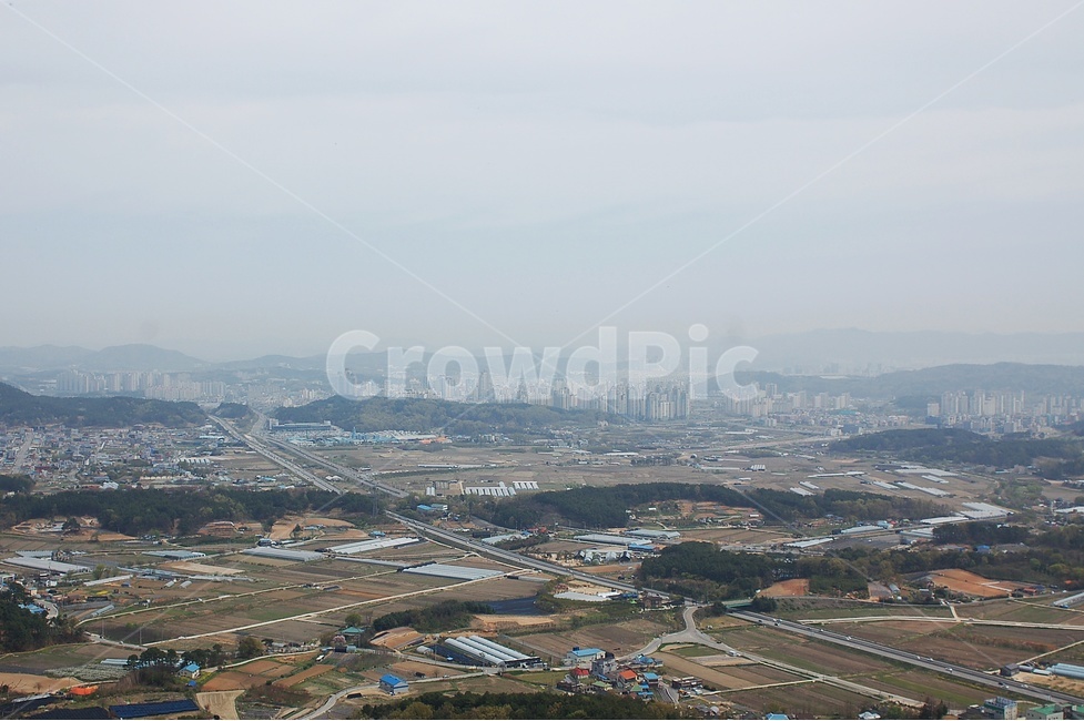 대전전경,유성,등산,산,성북동산성,시골,마을,풍경,landscape,country,rural,town